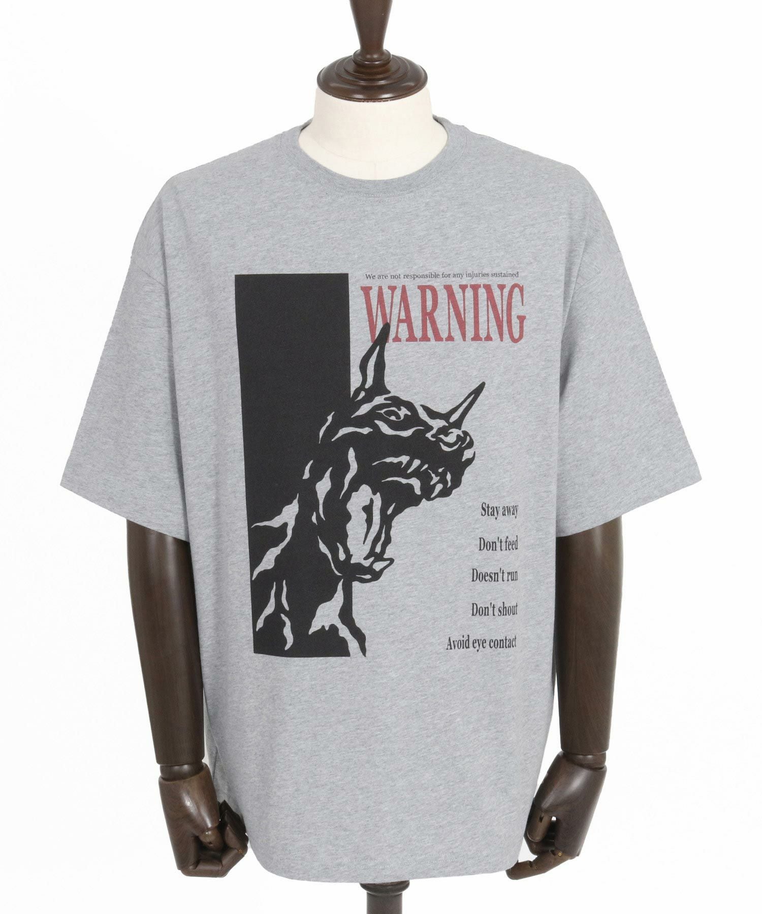 30%OFF【CAMBIO(カンビオ)】プリントT_Warning Tシャツ(CASD-153
