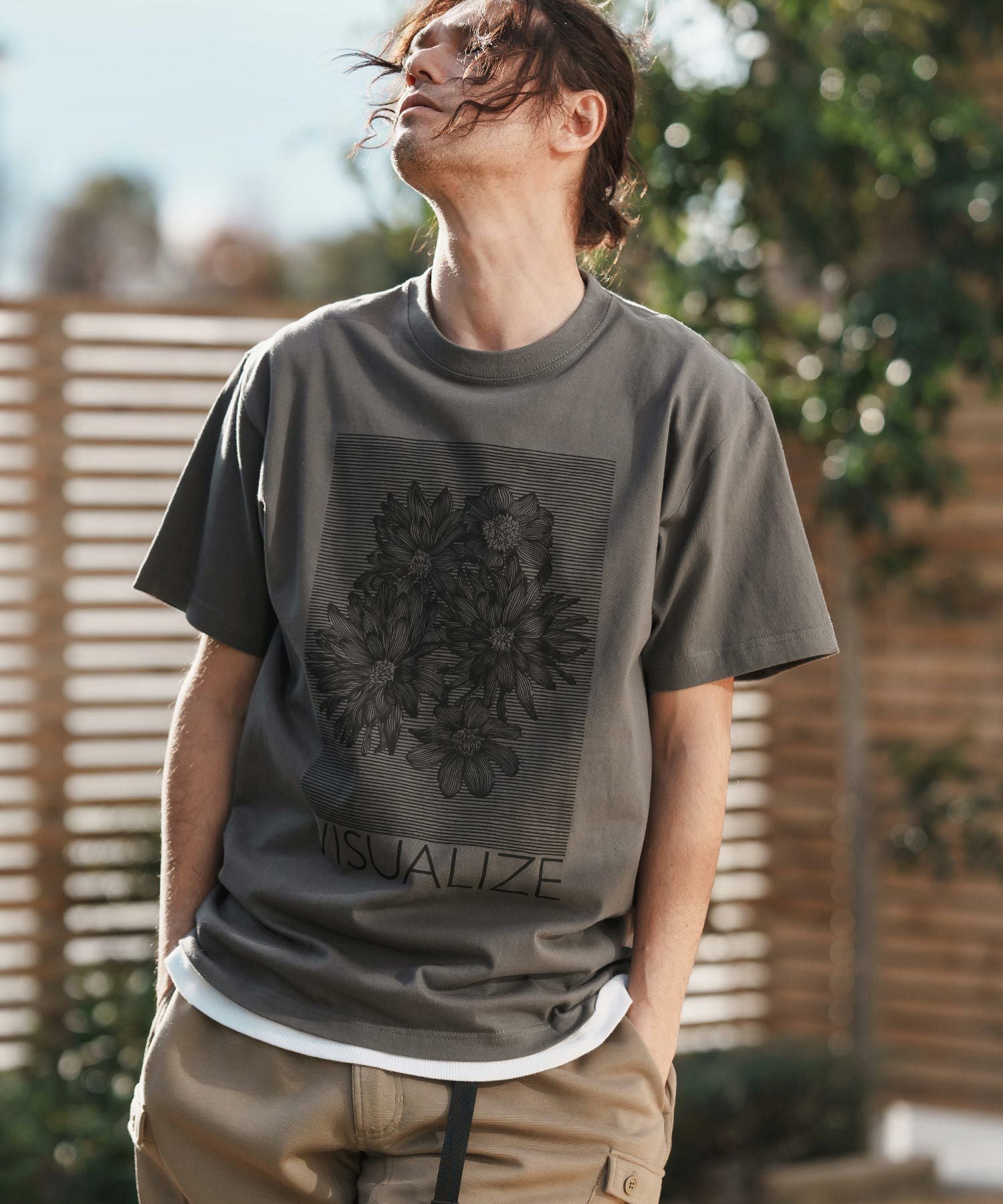 CAMBIO(カンビオ)】プリントT_VISUALIZE Tシャツ(CASD-154) | CAMBIO