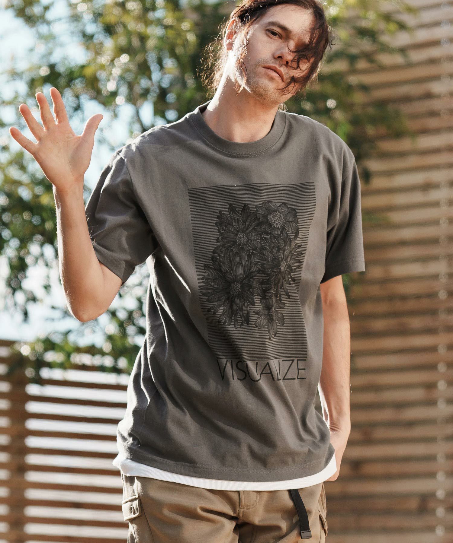 CAMBIO(カンビオ)】プリントT_VISUALIZE Tシャツ(CASD-154) | CAMBIO