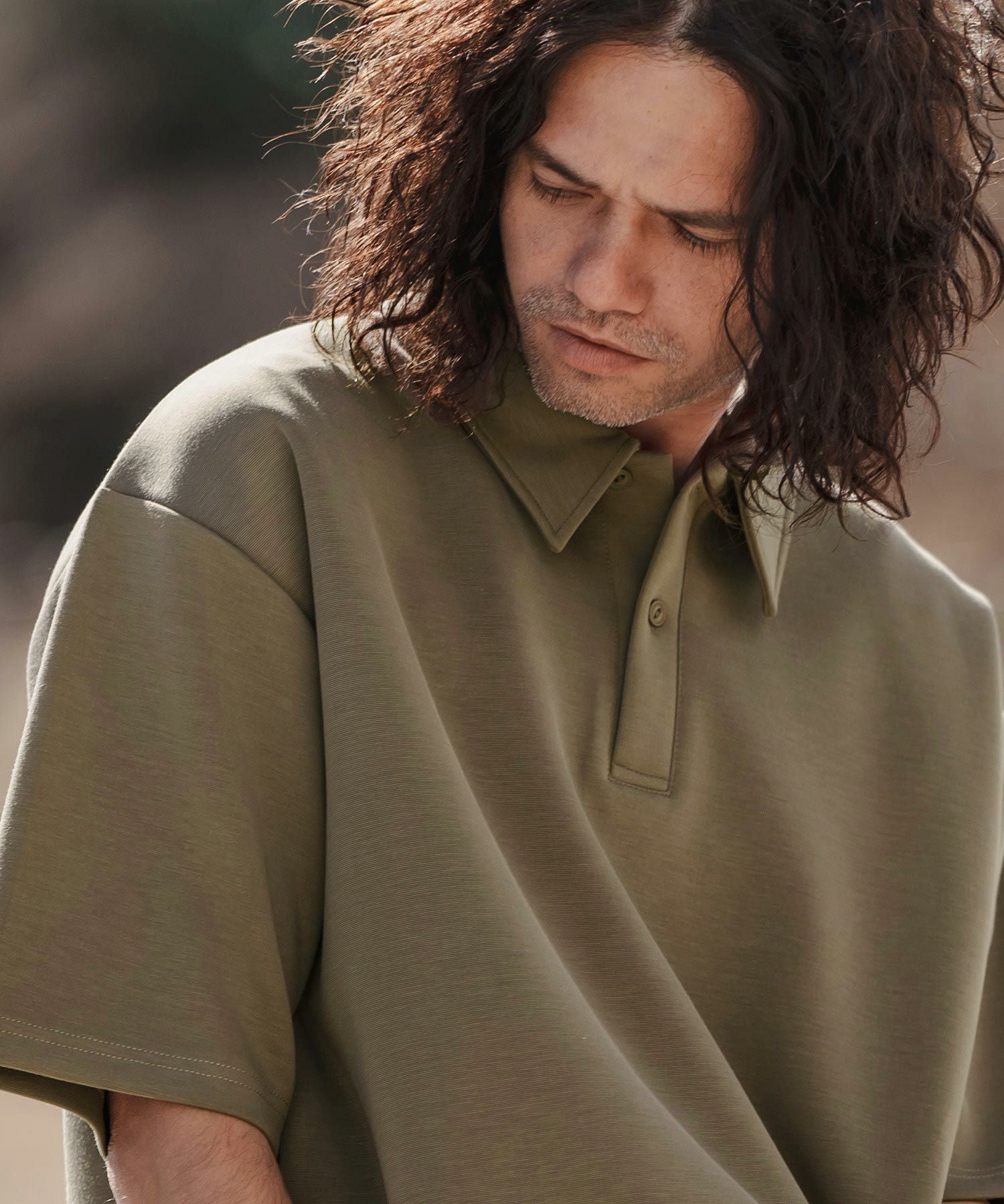 30%OFF【CAMBIO(カンビオ)】ダンボールニットテックポロシャツ(BP