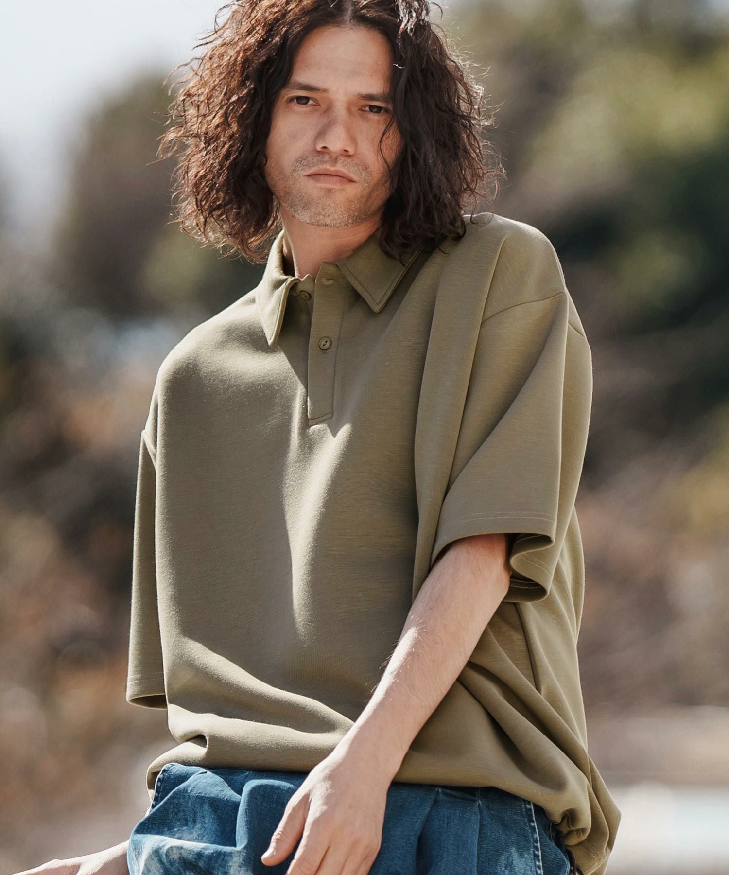 30%OFF【CAMBIO(カンビオ)】ダンボールニットテックポロシャツ(BP