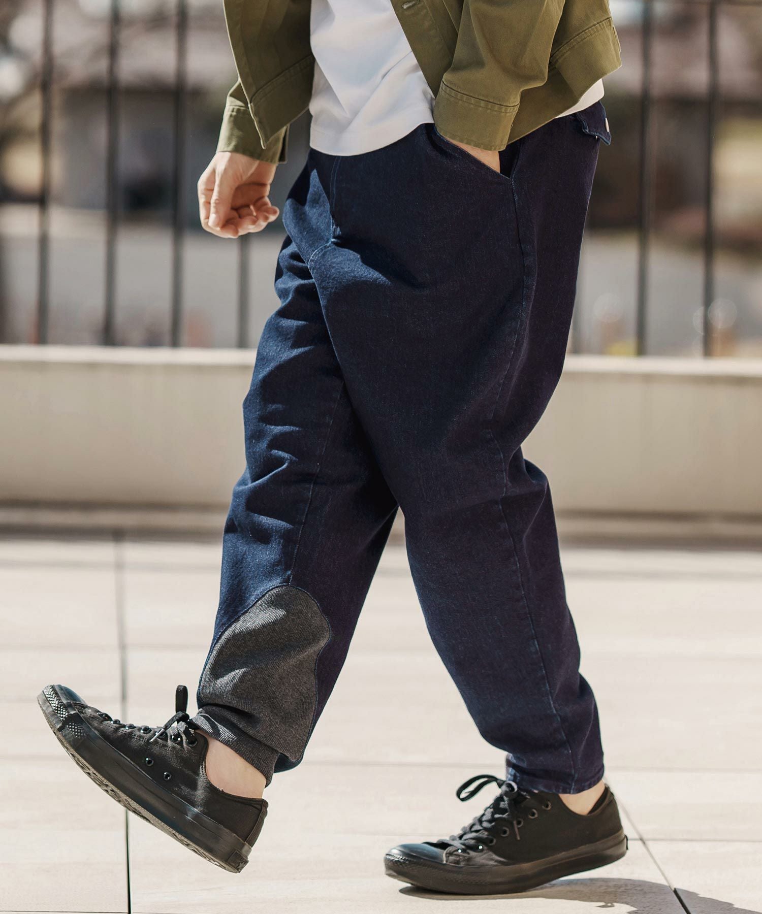 CAMBIO(カンビオ)】裾リブデニムパンツ(BP-BES0034) | CAMBIO カンビオ