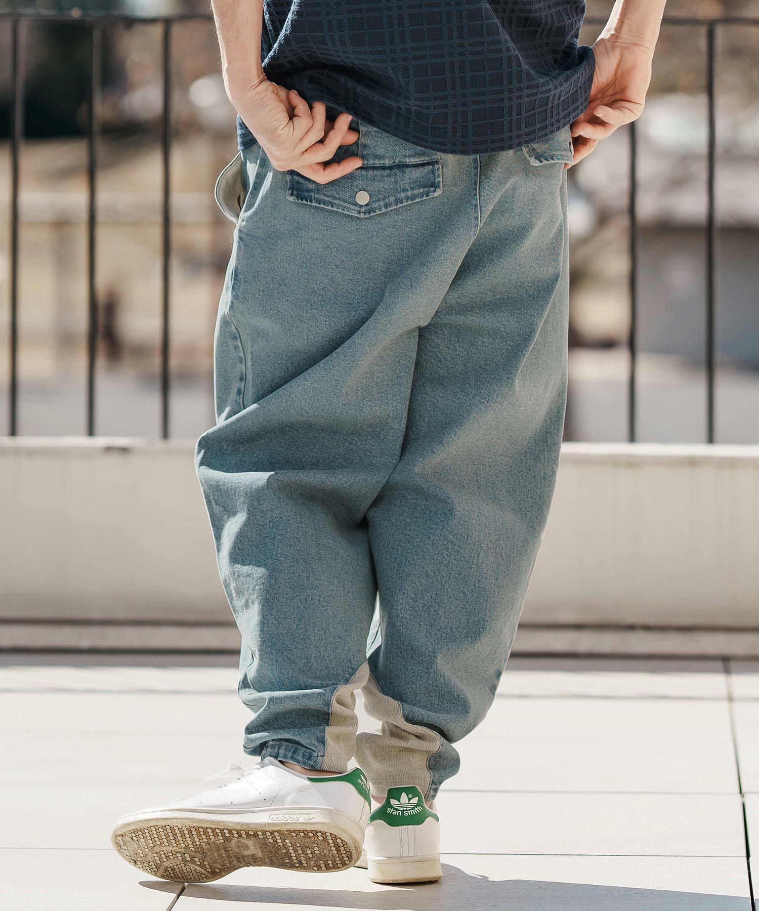 CAMBIO(カンビオ)】裾リブデニムパンツ(BP-BES0034) | CAMBIO カンビオ