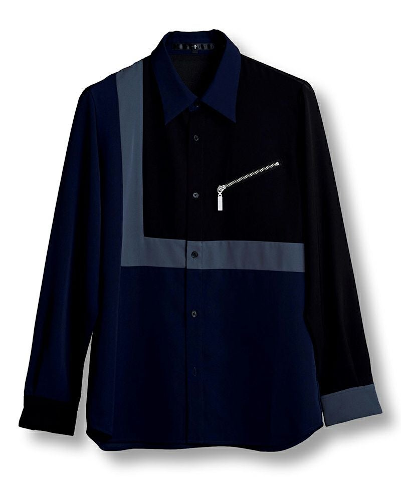 りいです 30%OFF【NO ID.(ノーアイディー)】ﾏﾙﾁｸﾚﾘｯｸZIP-SH ジップシャツ(856006