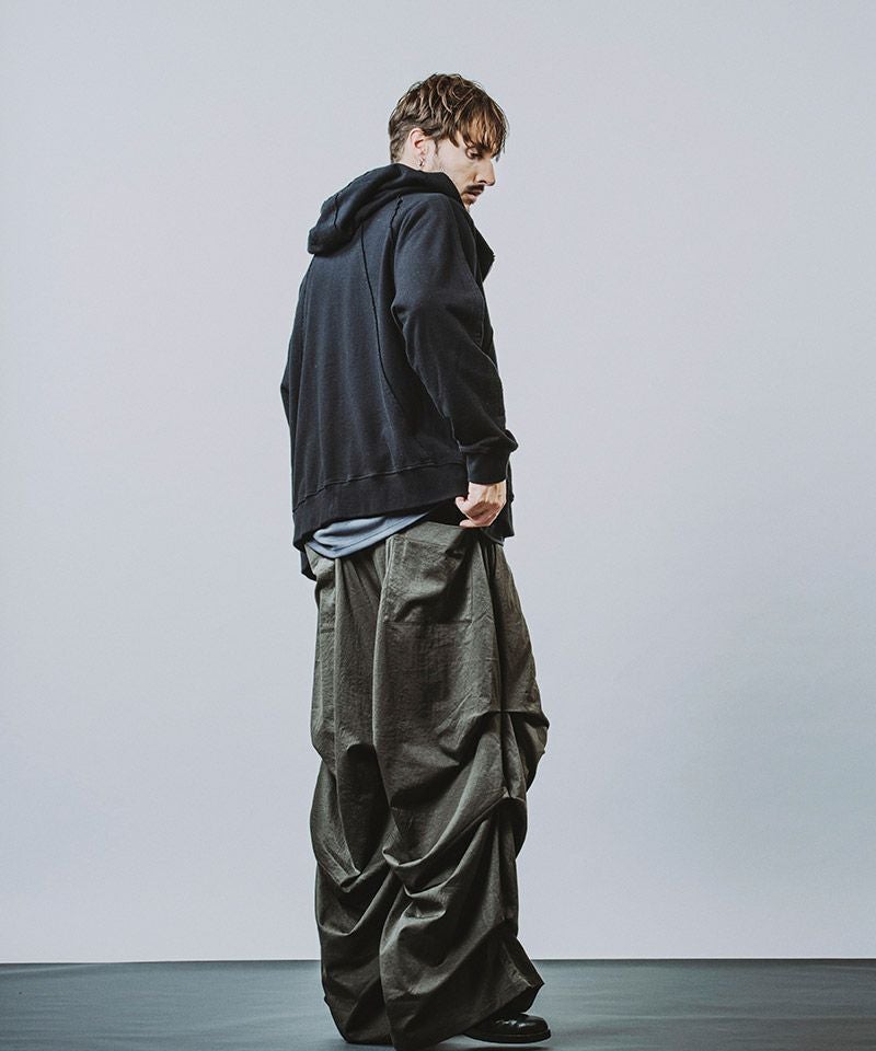 30%OFF【NO ID.(ノーアイディー)】 ｽｰﾊﾟｰﾜｲﾄﾞﾀｯｸPT パンツ(456006-961P