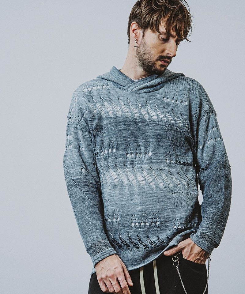 50%OFF【NO ID.(ノーアイディー)】ｼｱｰﾆｯﾄBIGﾊﾟｰｶ(456010-962K