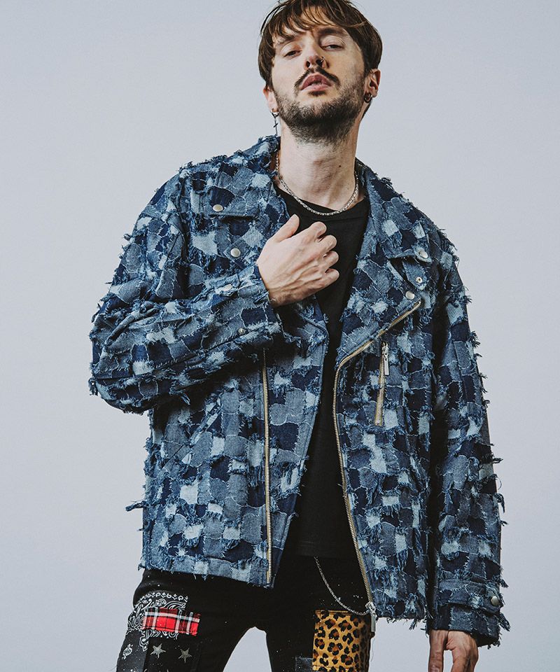 50%OFF【NO ID.(ノーアイディー)】JQﾃﾞﾆﾑBIGﾗｲﾀﾞｰｽJKT ジャケット