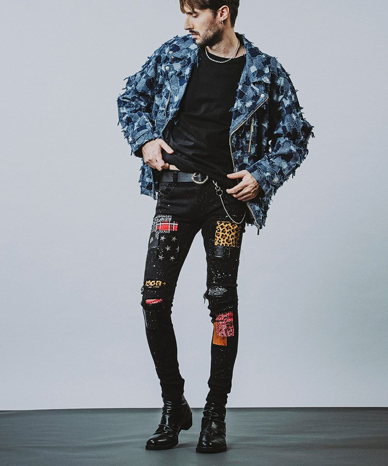 50%OFF【NO ID.(ノーアイディー)】JQﾃﾞﾆﾑBIGﾗｲﾀﾞｰｽJKT ジャケット