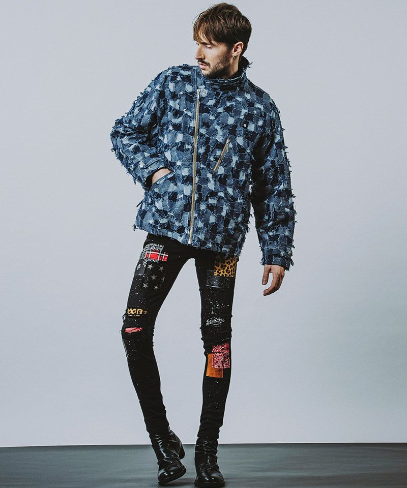 50%OFF【NO ID.(ノーアイディー)】JQﾃﾞﾆﾑBIGﾗｲﾀﾞｰｽJKT ジャケット