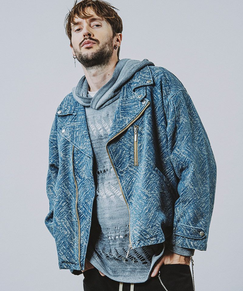 50%OFF【NO ID.(ノーアイディー)】JQﾃﾞﾆﾑBIGﾗｲﾀﾞｰｽJKT ジャケット