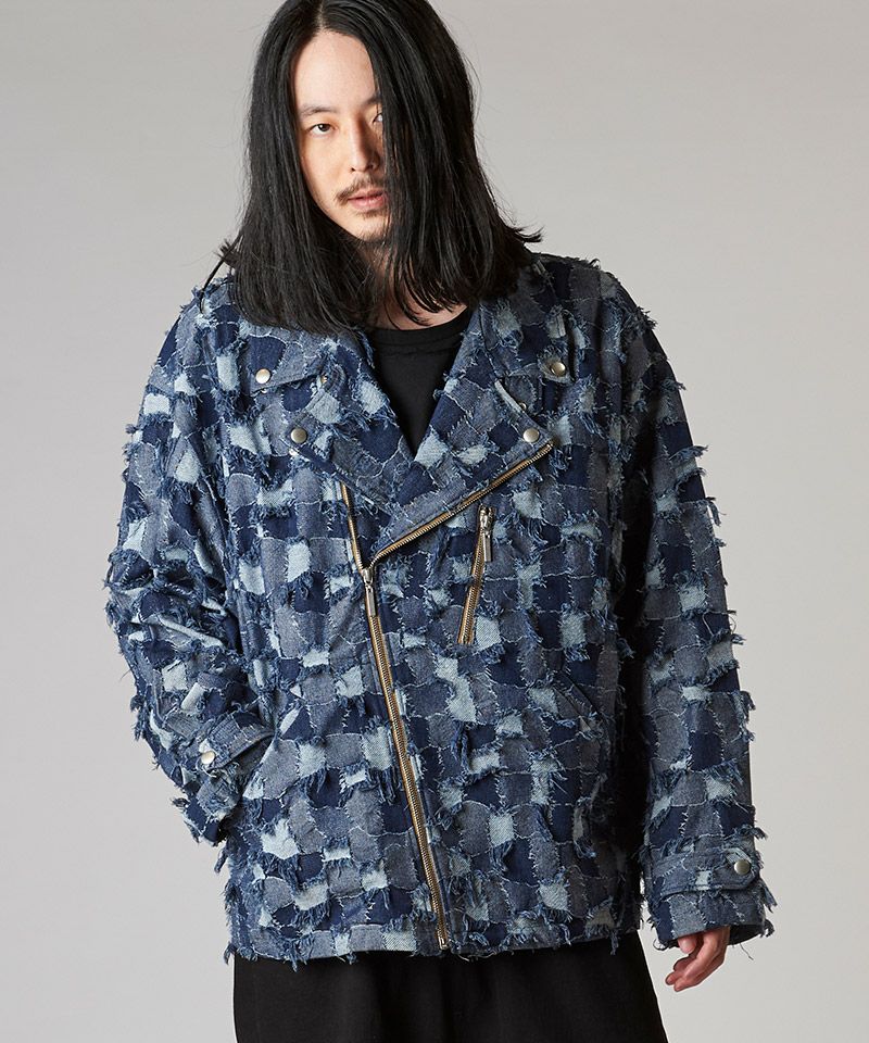 50%OFF【NO ID.(ノーアイディー)】JQﾃﾞﾆﾑBIGﾗｲﾀﾞｰｽJKT ジャケット