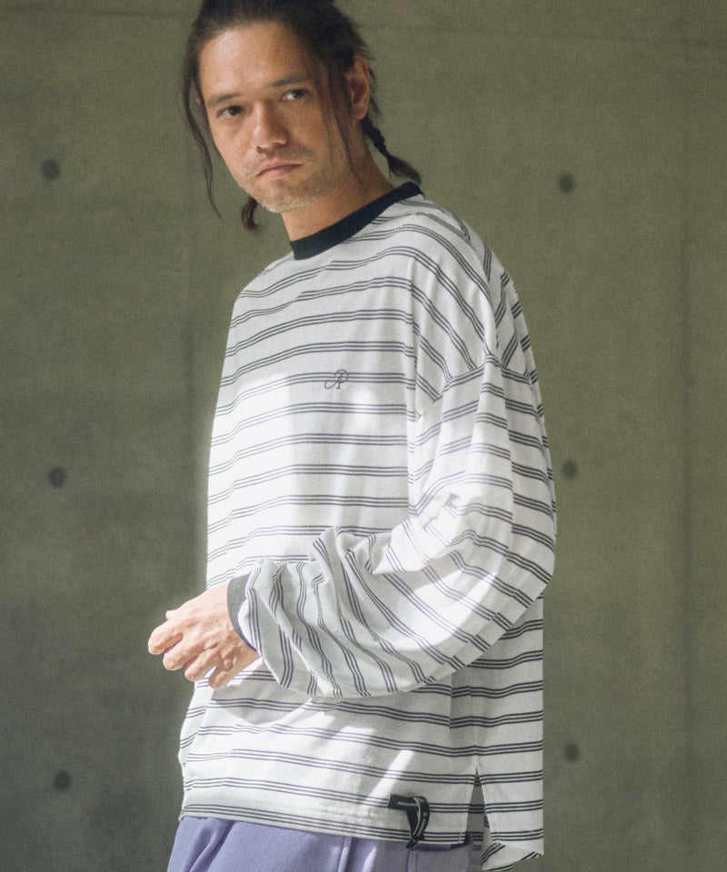 ADAM PATEK(アダムパテック)】rounded border long sleeveT ロング 