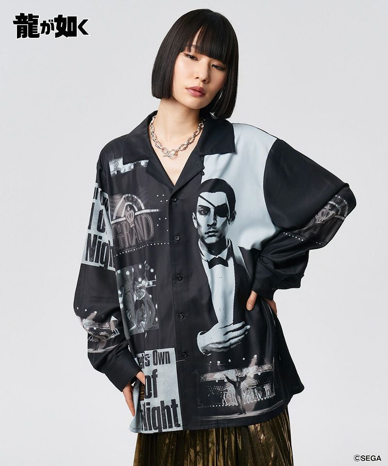 glamb(グラム)】Cabaret Master Majima Shirt キャバレーマスター