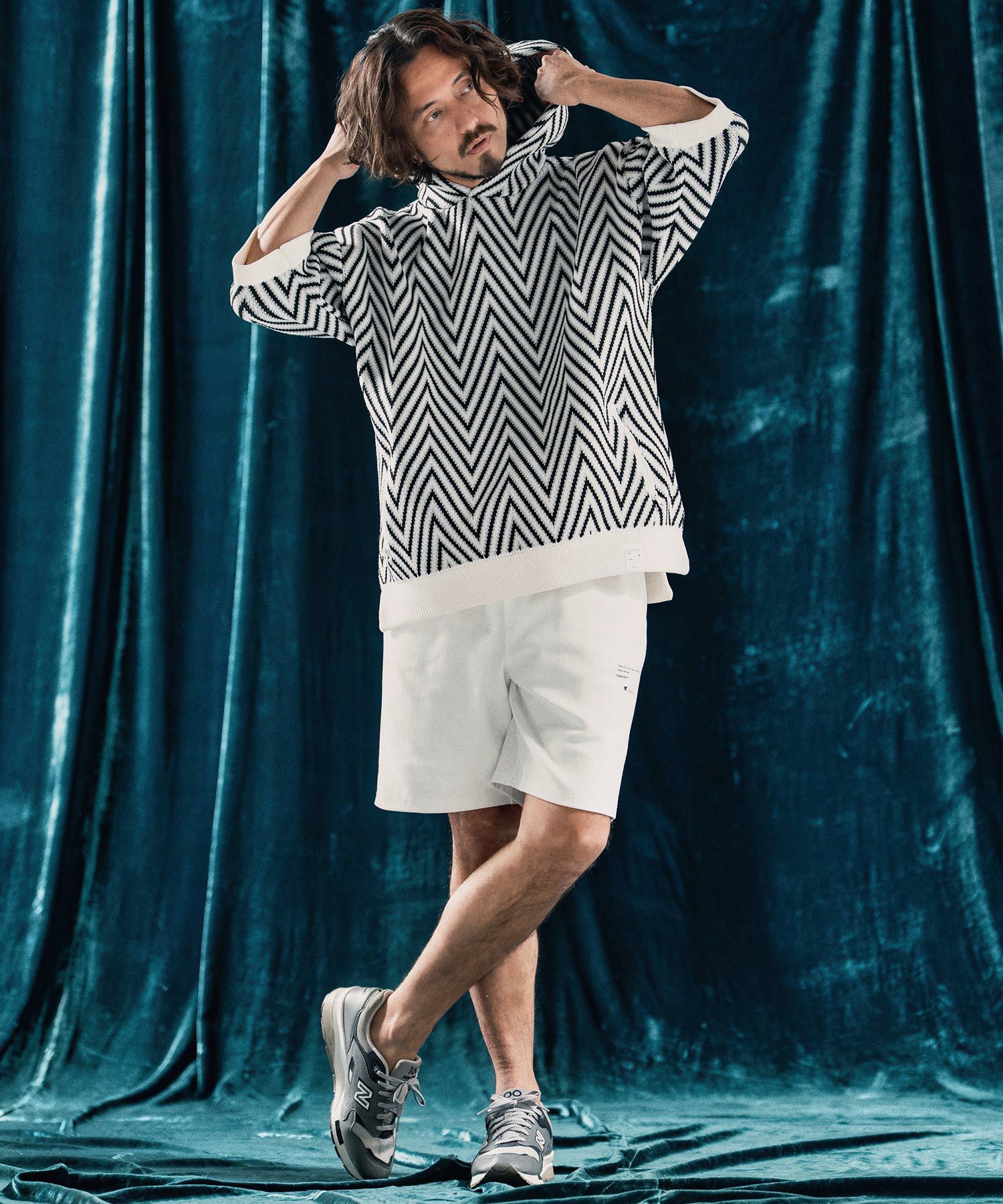 【新品】ANGENEHM(アンゲネーム)ショートパンツ ターコイズ S 30%OFF【ANGENEHM(アンゲネーム)】Interlock fabric shorts ショート