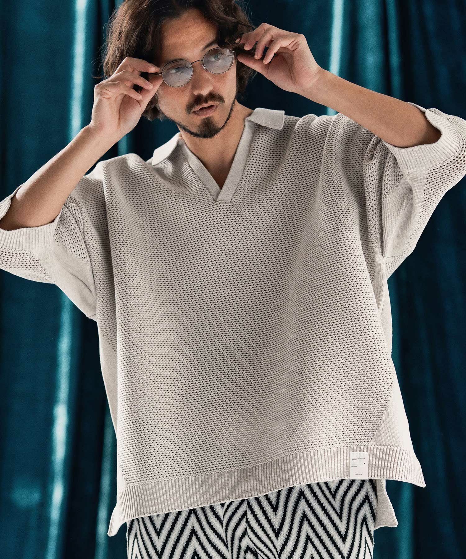 30%OFF【ANGENEHM(アンゲネーム)】Skipper design airy yarn & mesh