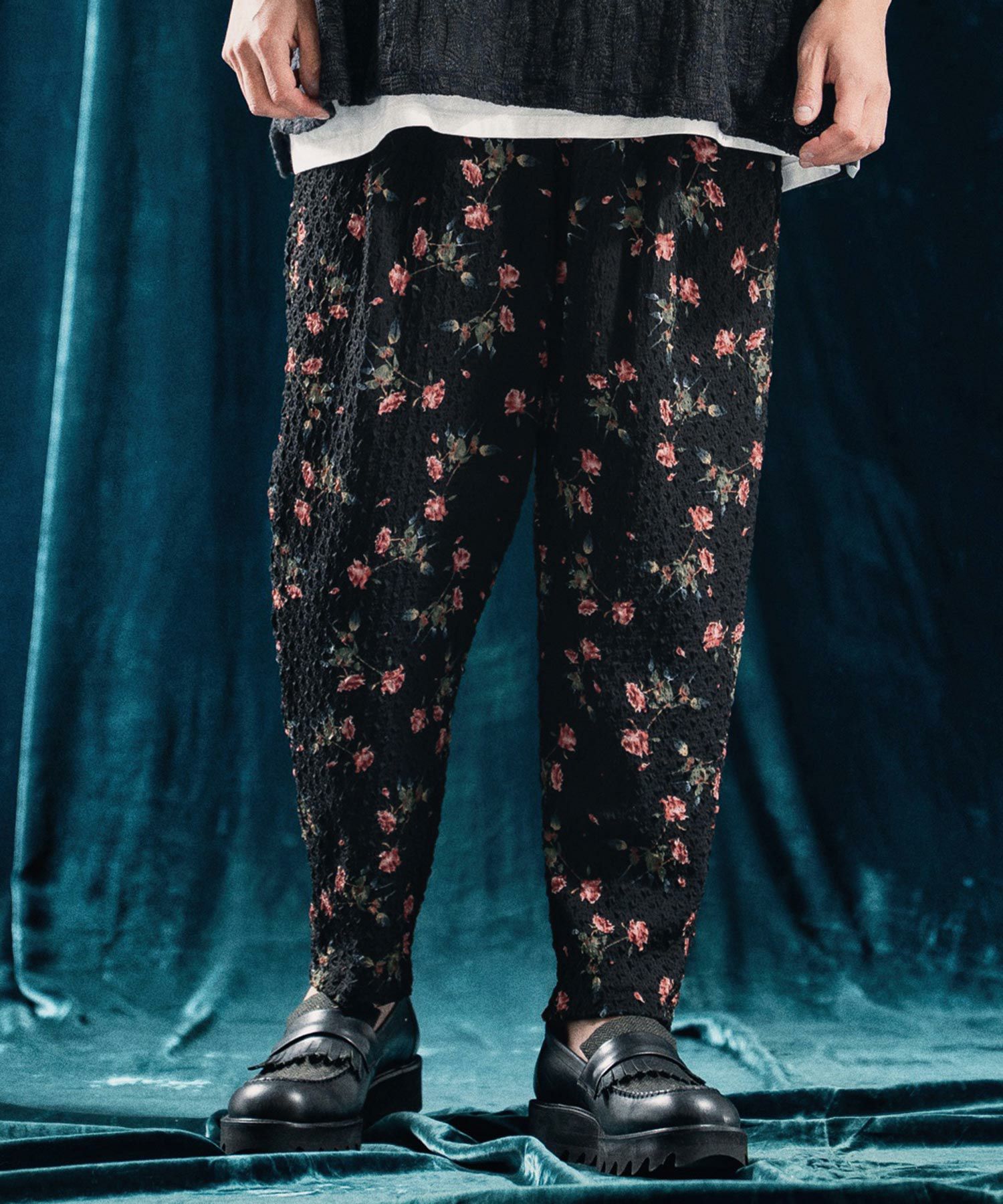 30%OFF【ANGENEHM(アンゲネーム)】Seersucker fabric tapered pants