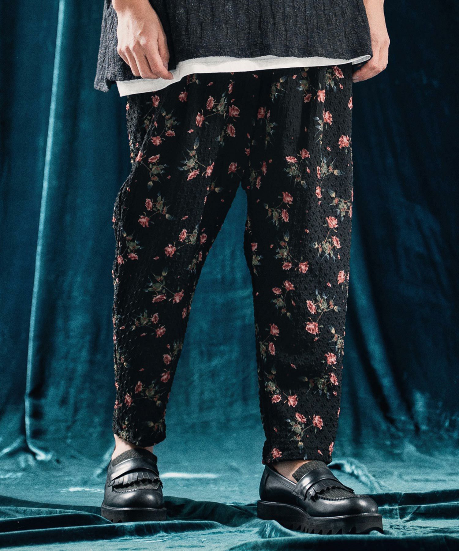 30%OFF【ANGENEHM(アンゲネーム)】Seersucker fabric tapered pants