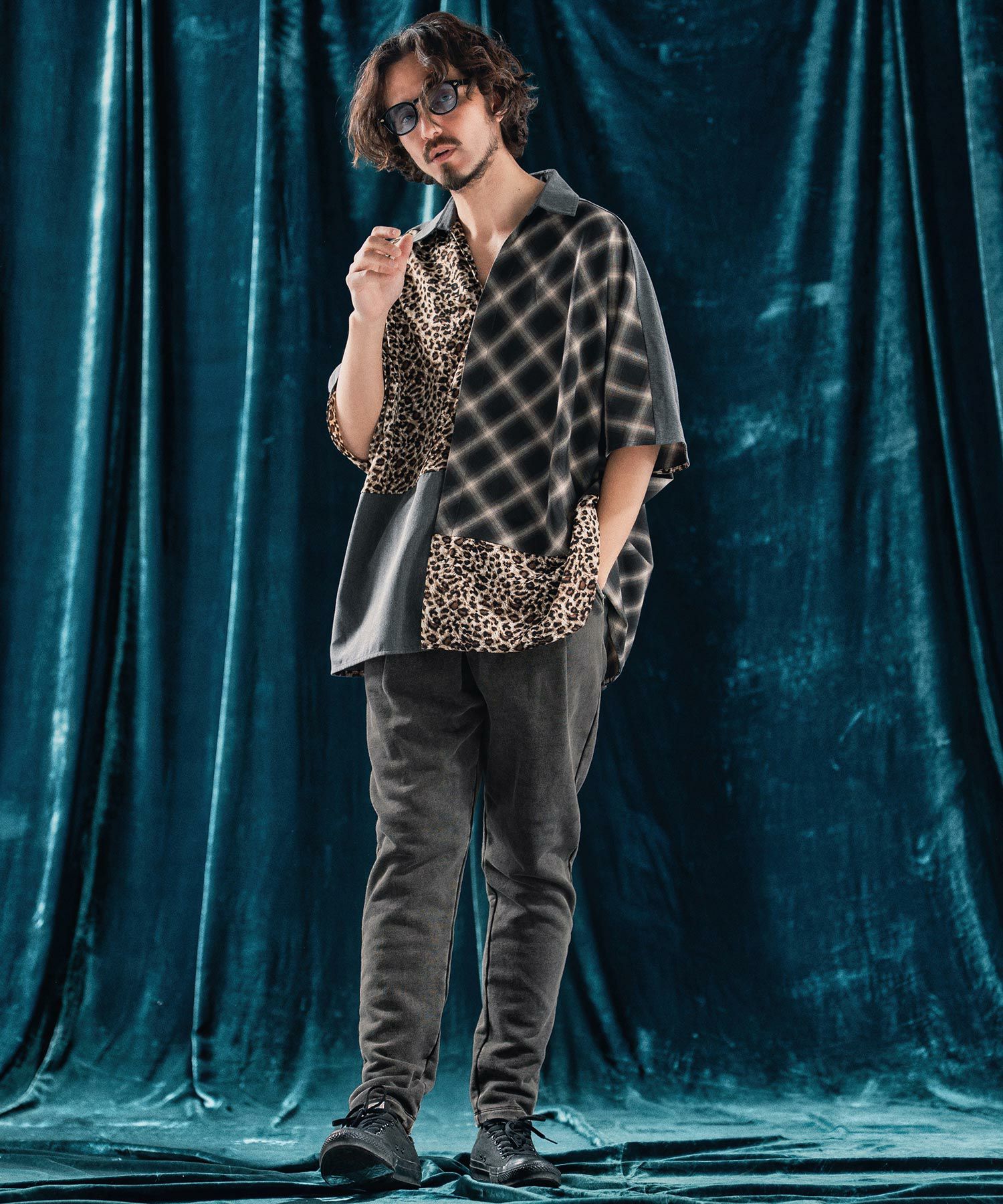 ANGENEHM(アンゲネーム)】Pigment dye tight fit sweat pants