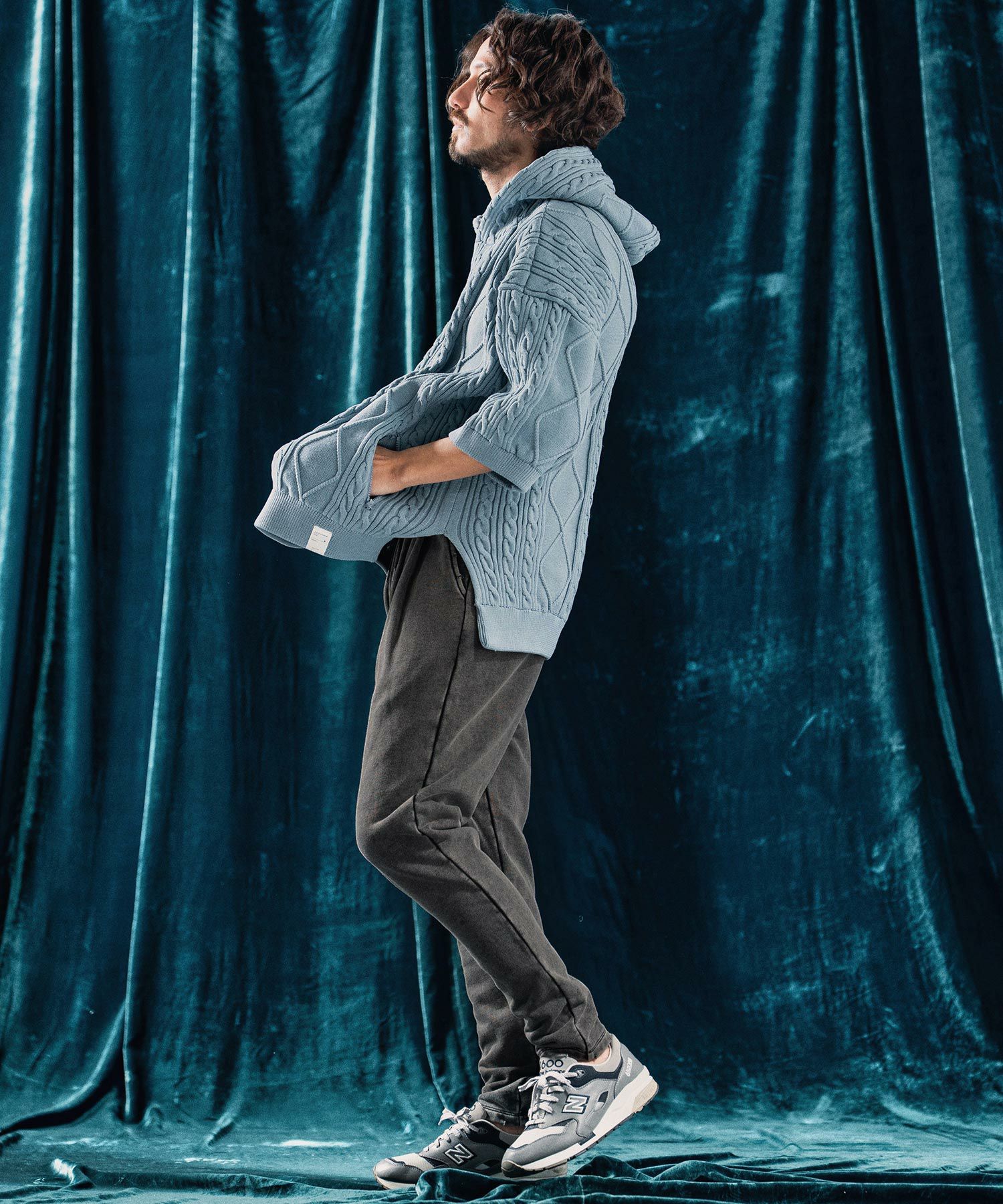 30%OFF【ANGENEHM(アンゲネーム)】Pigment dye tight fit sweat pants
