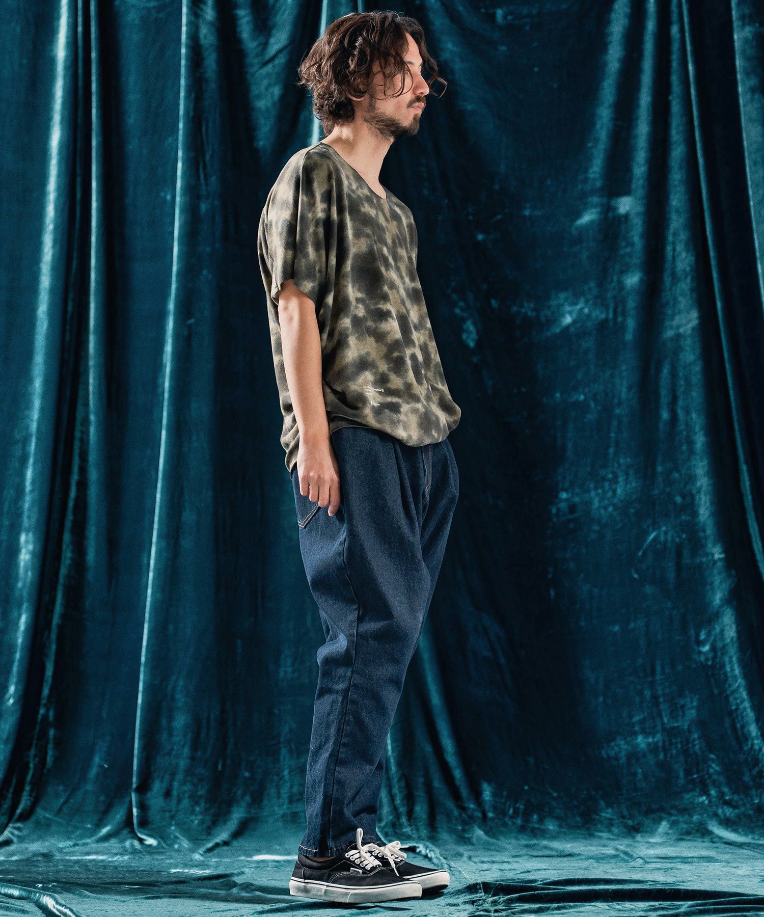 30%OFF【ANGENEHM(アンゲネーム)】Blurred fabric dolman sleeve
