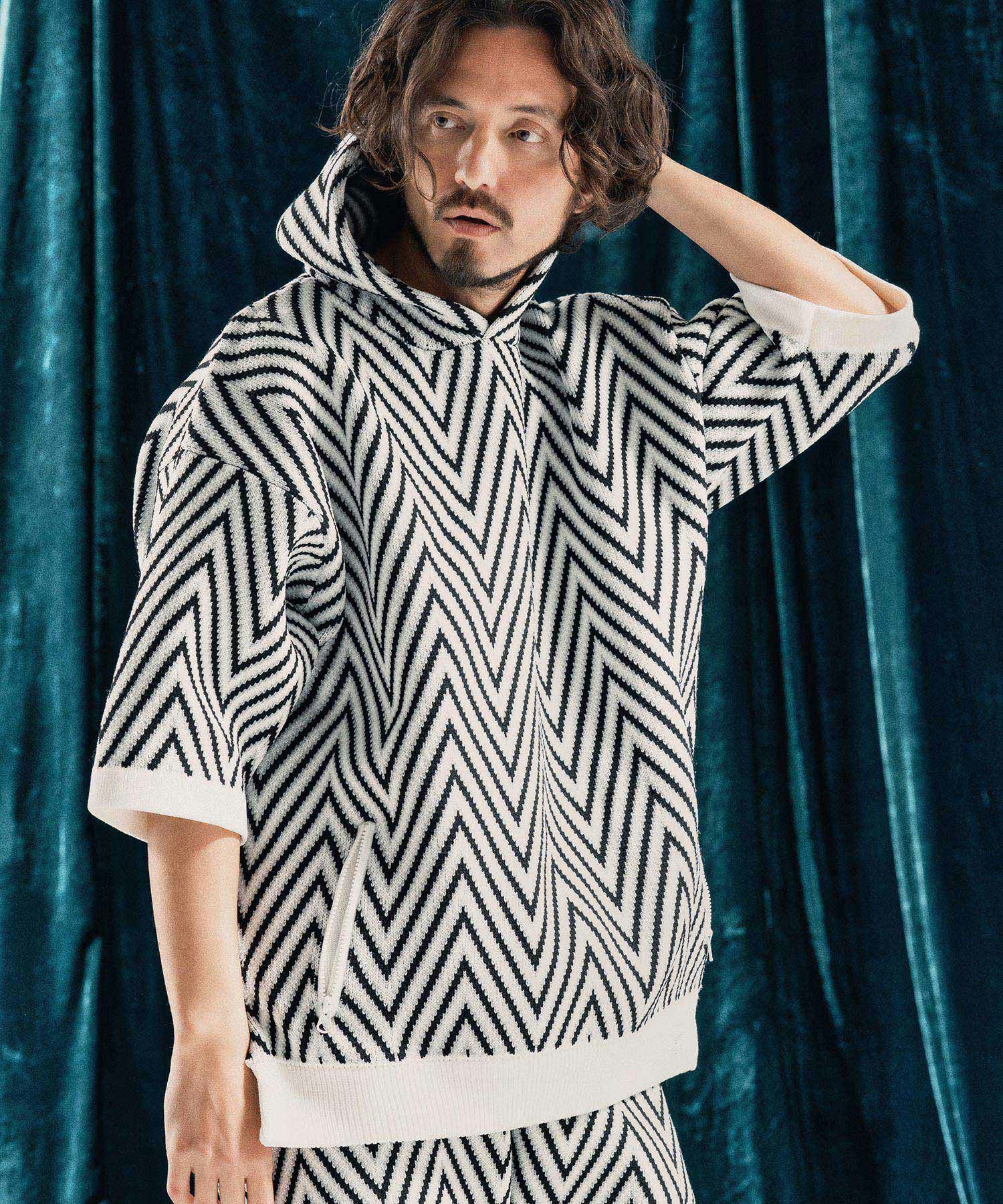 30%OFF【ANGENEHM(アンゲネーム)】Airy yarn wide herringbone short