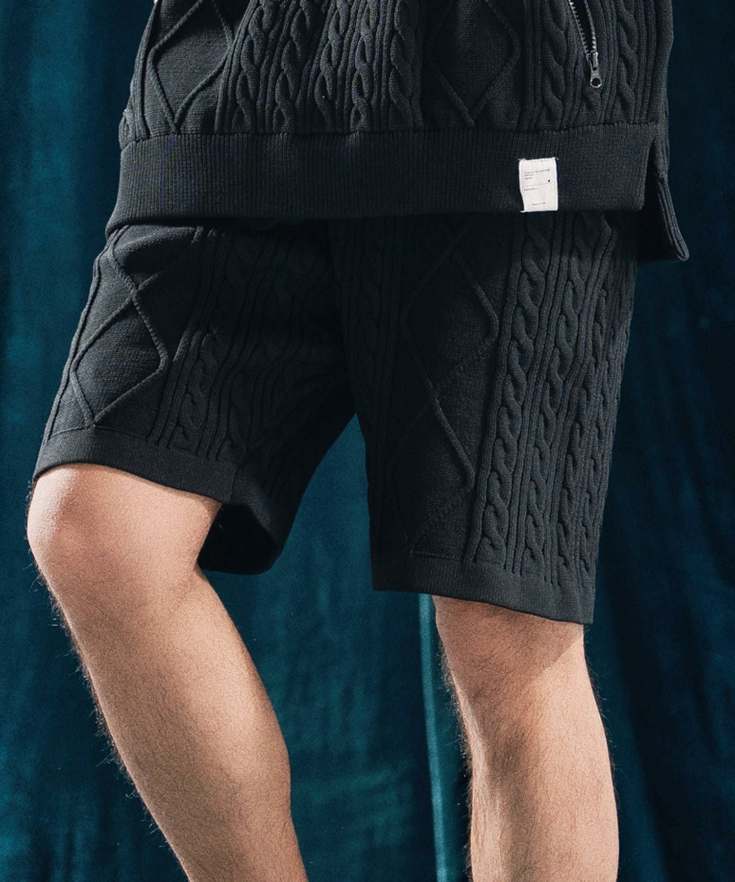 ANGENEHM(アンゲネーム)】Airy yarn cable stitch shorts ニット