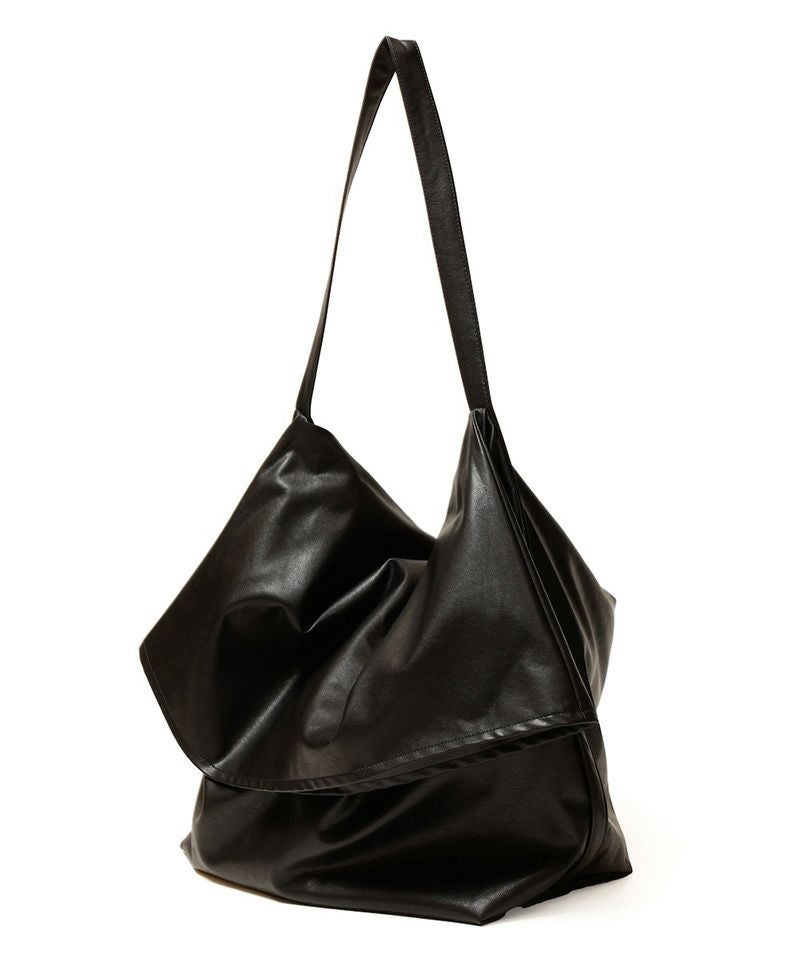 ATTACHMENT(アタッチメント)】SYNTHETIC LEATHER SHOULDER BAG 