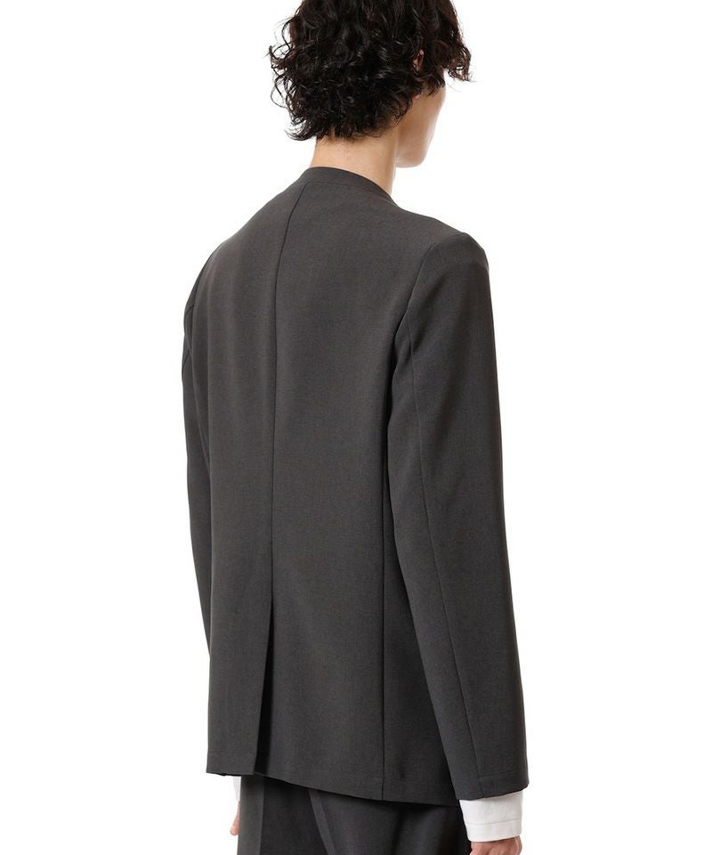 ATTACHMENT(アタッチメント)】PE STRETCH DOUBLE CLOTH COLLARLESS JKT