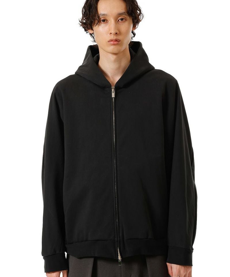 ATTACHMENT(アタッチメント)】CO STRECH TERRYZIP UP HOODIE ジップ