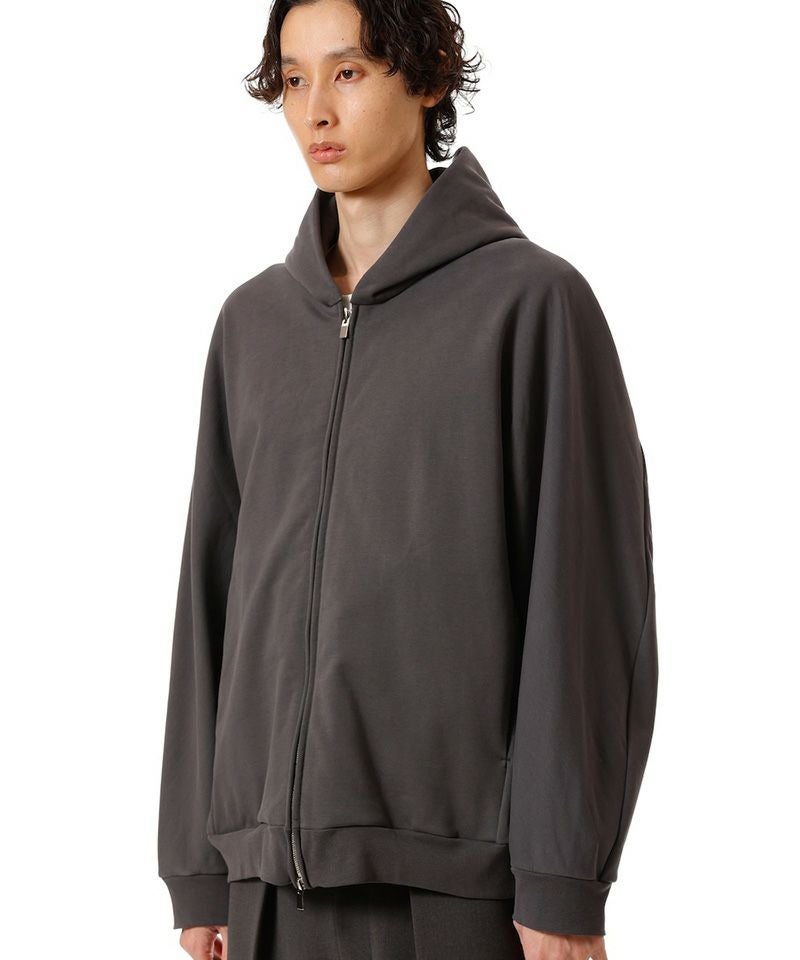 ATTACHMENT(アタッチメント)】CO STRECH TERRYZIP UP HOODIE ジップ