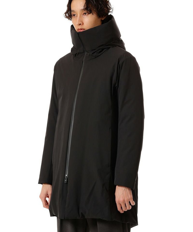 ATTACHMENT(アタッチメント)】3LAYER LIGHT TAFFETA HOODED DOWN COAT 
