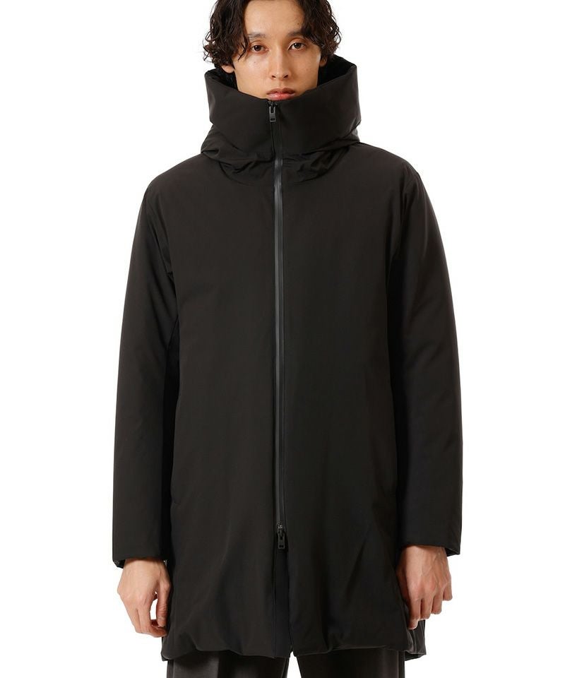 ATTACHMENT AB12-239 ダウンジャケット 3 美品 ATTACHMENT(アタッチメント)】3LAYER LIGHT TAFFETA HOODED DOWN COAT