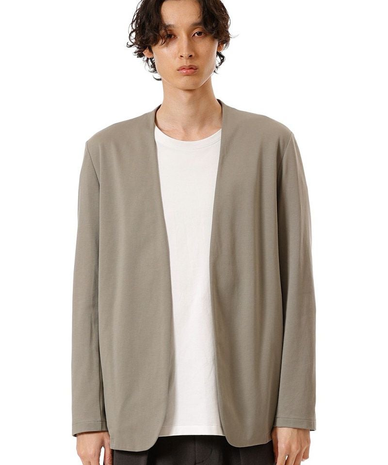 ATTACHMENT アタッチメント COTTON DOUBLE FACECOLLARLESS CARDIGAN カラーレスカーディガン AJ52-085