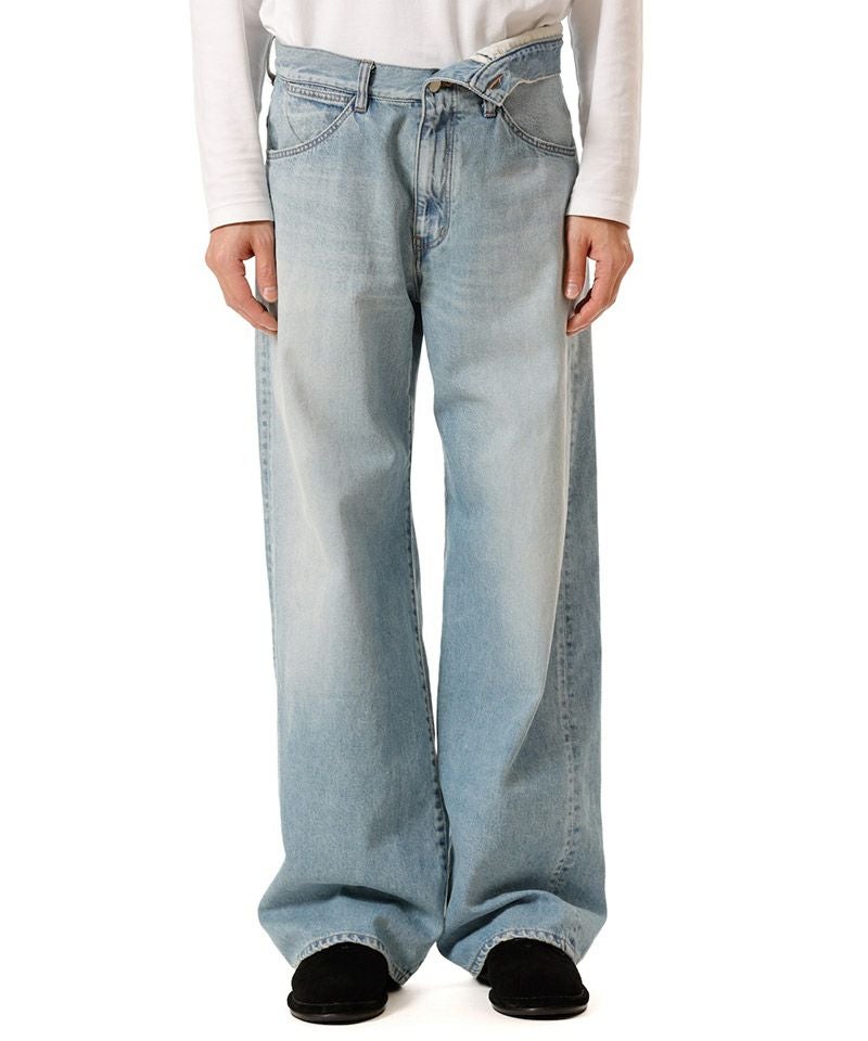 アタッチメント 22SS ワイドデニム パンツ ATTACHMENT(アタッチメント)】 11OZ DENIMFLAP JEANS デニムパンツ