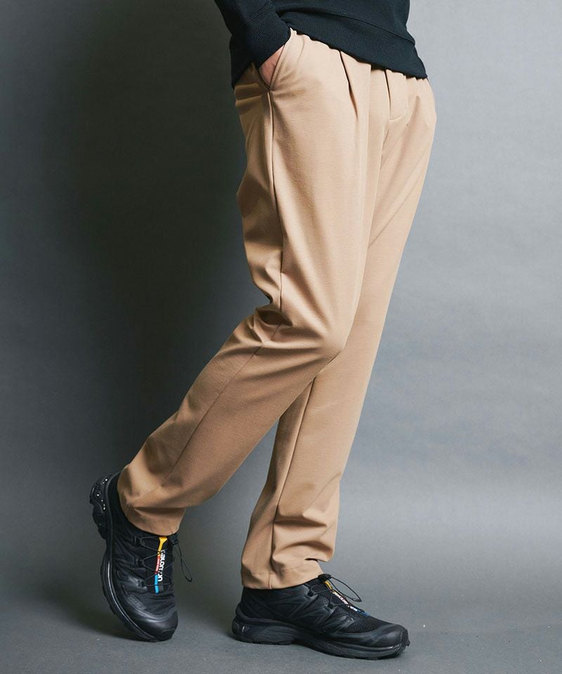 50%OFF【Magine(マージン)】STRETCH JERSEY 1TUCK SHIRRING TROUSERS