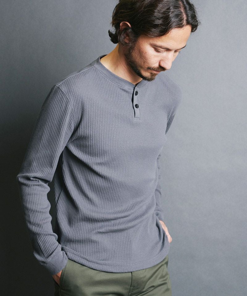 30%OFF【Magine(マージン)】CTN VINTAGE RIB HENLY-N L-S ヘンリー