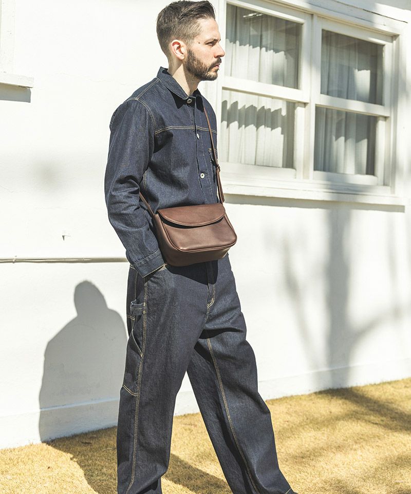 MROLIVE E.O.I】IMPERMA-LEATHER -NEAT SHOULDER BAG ショルダーバッグ 