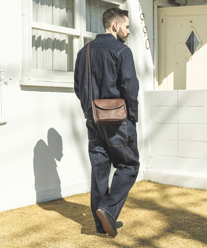 バッグ MR.OLIVE LEATHER BODY SHOULDER BAG MR.OLIVE｜WATER PROOF WASHABLE LEATHER / BODY SHOULDER BAG