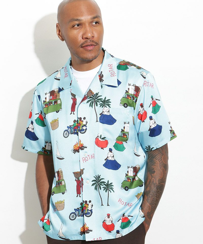 ROTAR(ローター)】Latin America Textile Aloha Shirt アロハシャツ