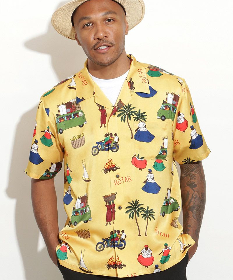 ROTAR(ローター)】Latin America Textile Aloha Shirt アロハシャツ