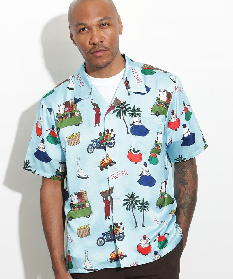 ROTAR(ローター)】Latin America Textile Aloha Shirt アロハシャツ