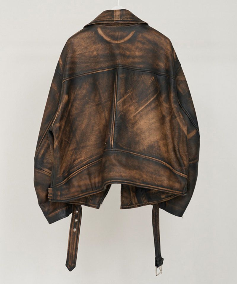 30%OFF【DISCOVERED(ディスカバード)】LEATHER W RIDERS BLOUSON