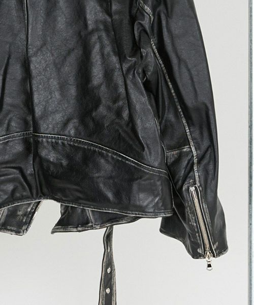 30%OFF【DISCOVERED(ディスカバード)】LEATHER W RIDERS BLOUSON