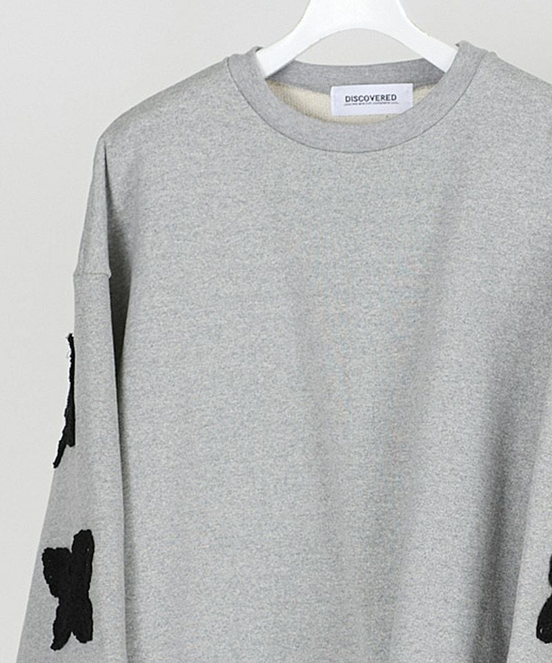 30%OFF【DISCOVERED(ディスカバード)】BUTTERFLY CROCHET SWEAT