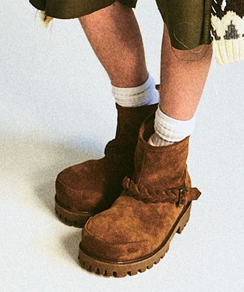 60%OFF【DISCOVERED(ディスカバード)】BRAID STRAP ENGINEER BOOTS 