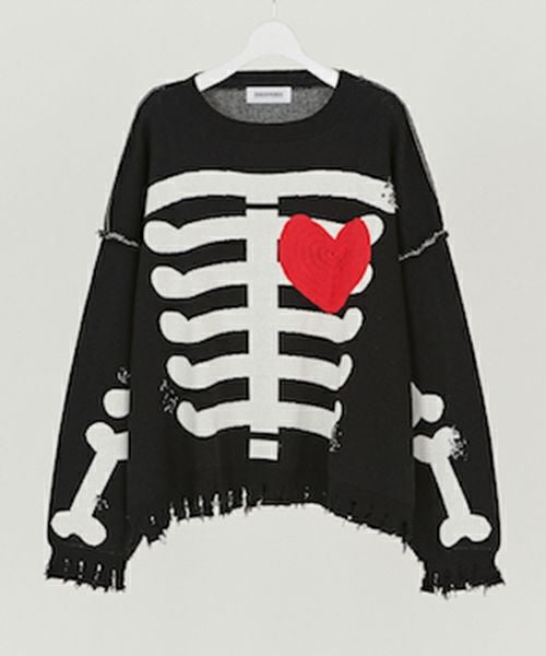 30%OFF【DISCOVERED(ディスカバード)】BONE KNIT ニット(DC-AW25-KN-06