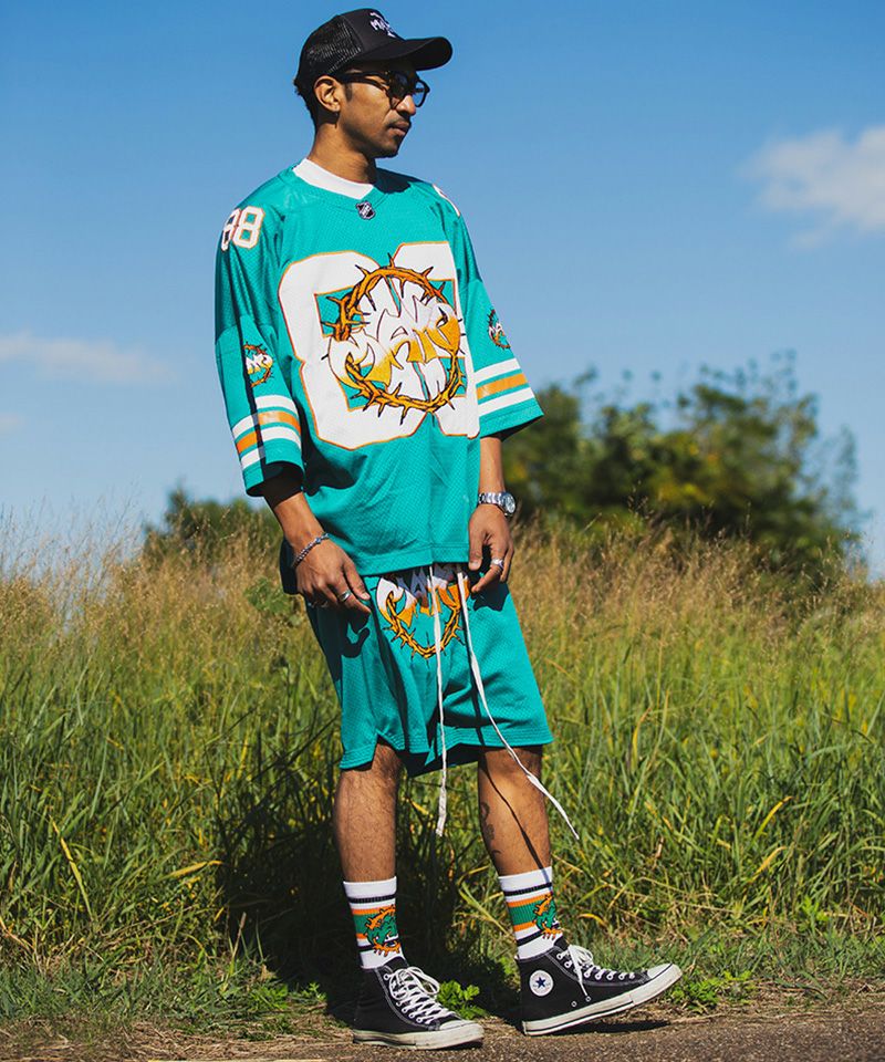 トップス MAYO GAME SHORT SLEEVE SHIRT MAYO MESSAGE EMBROIDERY GAME SHORT SLEEVE SHIRT