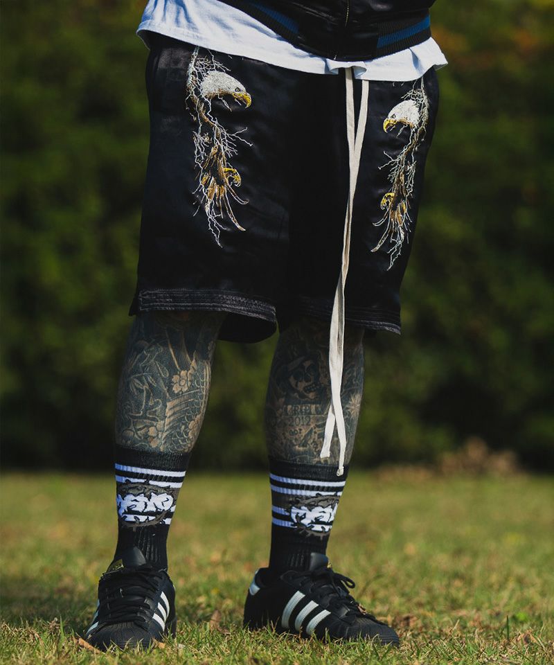 パンツ MAYO 50%OFF【MAYO(メイヨー)】EAGLE THUNDER EMBROIDERY SOUVENIR SHORTS