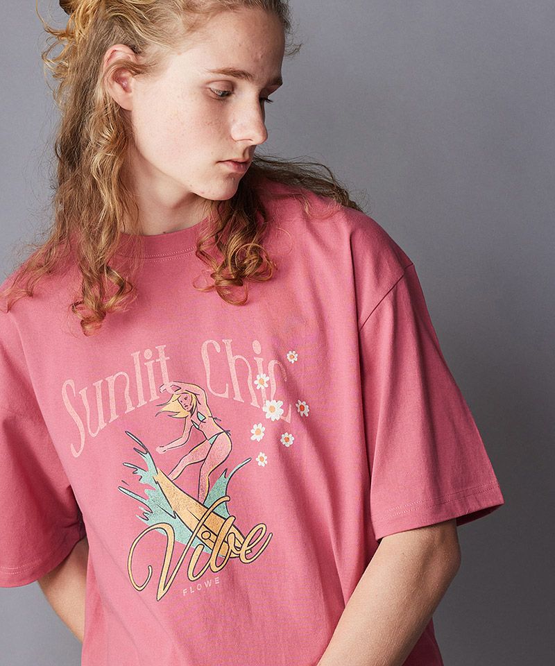 rehacer(レアセル)】 Sunlit Vintage Wash T-shirt Tシャツ 