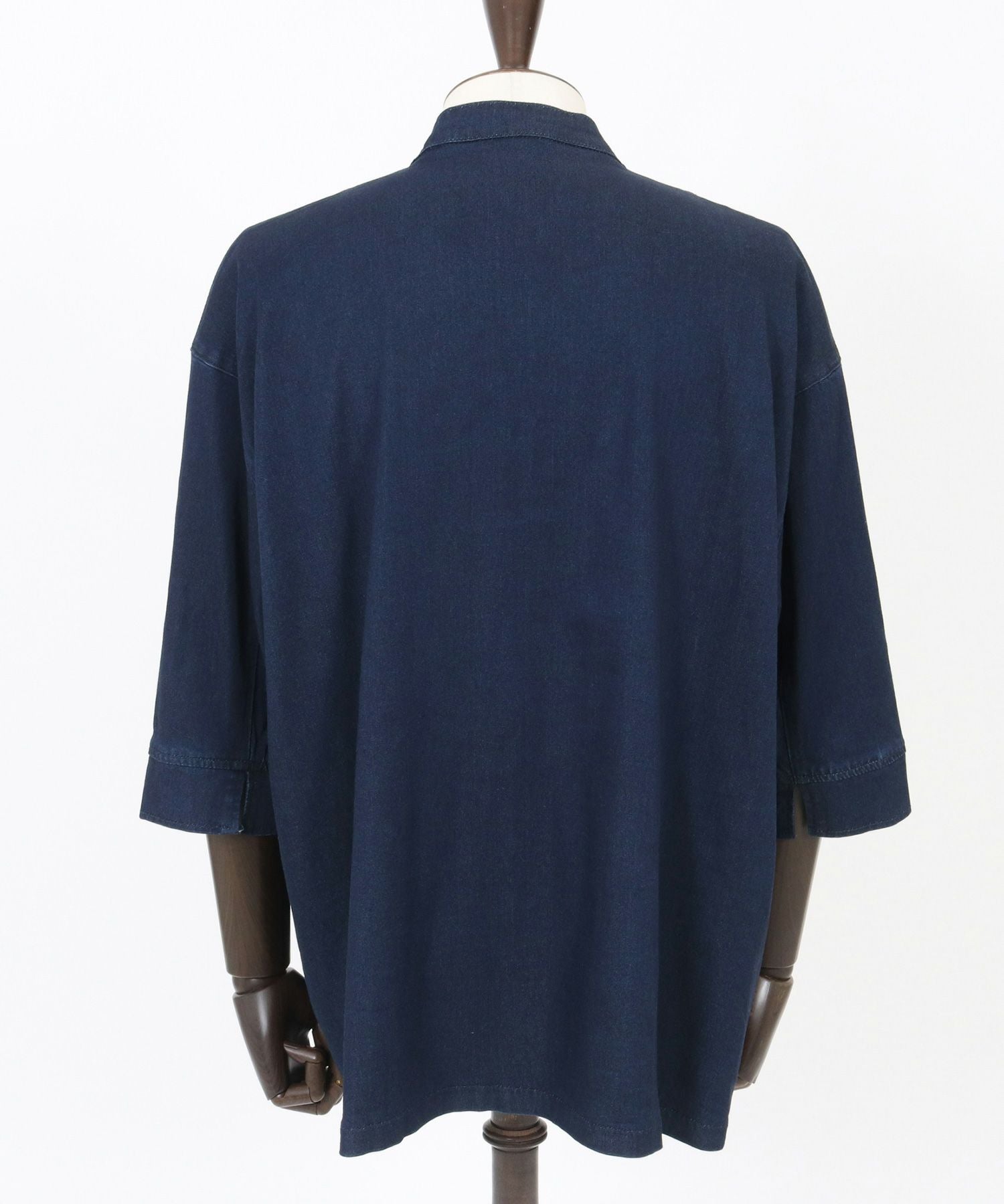 30%OFF【Magine(マージン)】Rayon Denim Fabric Button & Lapelless 3